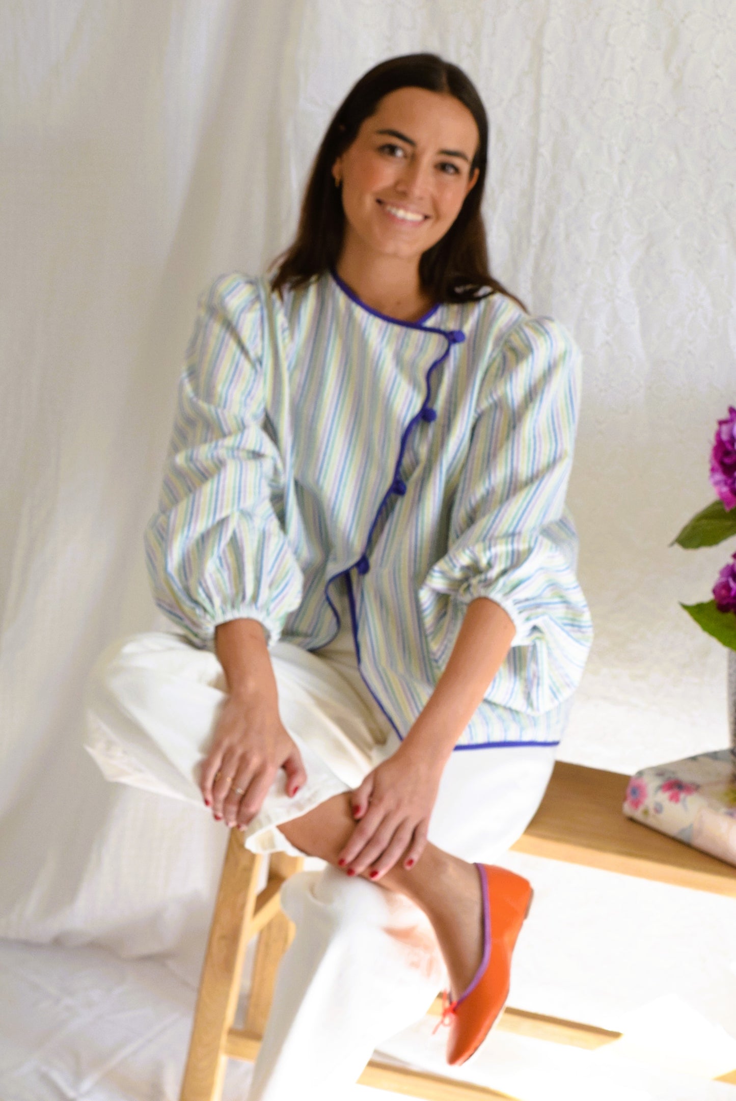 BLUSA FEDERICA - RAYAS COLORES