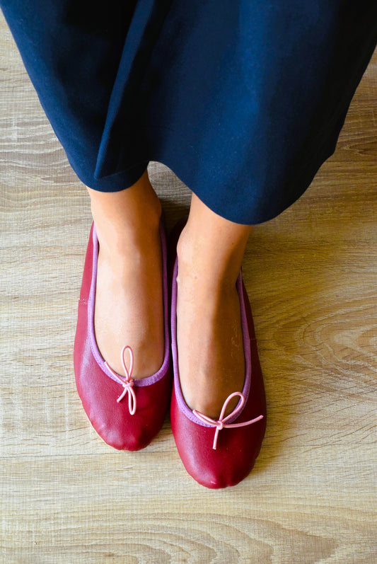 BAILARINAS GRANATE CON MORADO - PREORDER 22 Septiembre