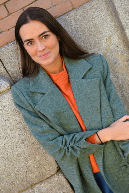 CHAQUETA NONA - PAÑO VERDE -