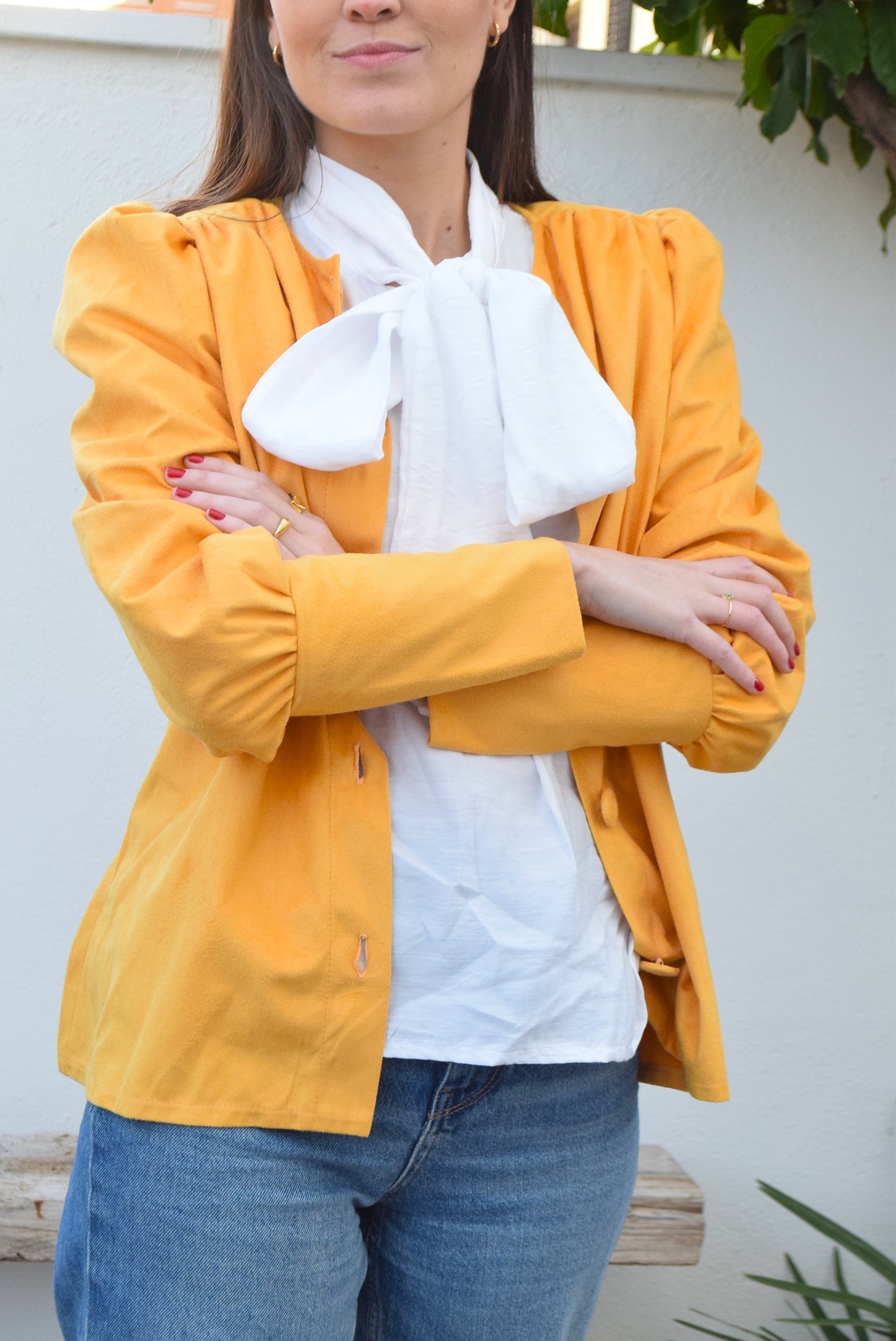 BLUSA FABIOLA CERRADA - ANTELINA MOSTAZA -