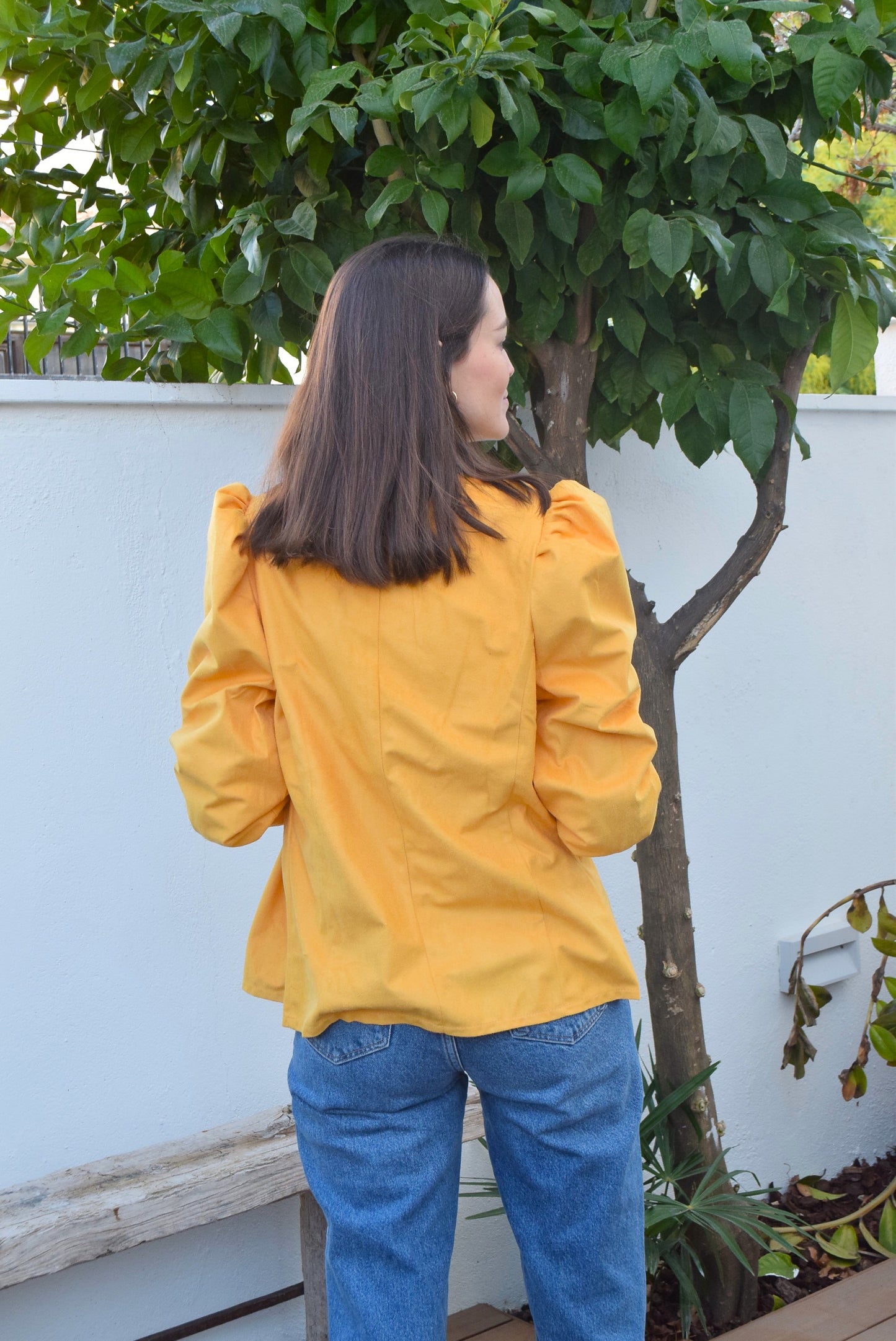 BLUSA FABIOLA CERRADA - ANTELINA MOSTAZA -