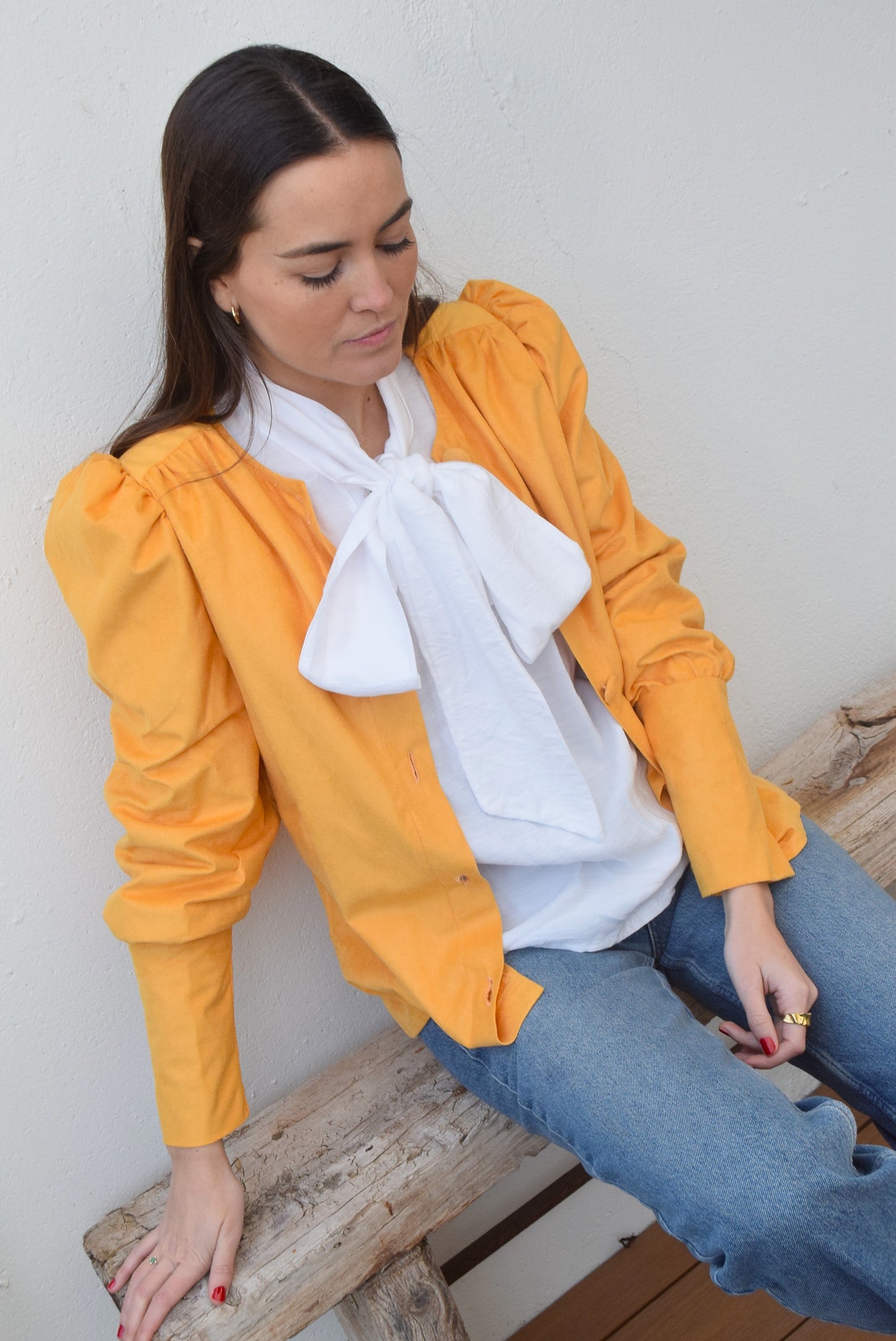 BLUSA FABIOLA CERRADA - ANTELINA MOSTAZA -