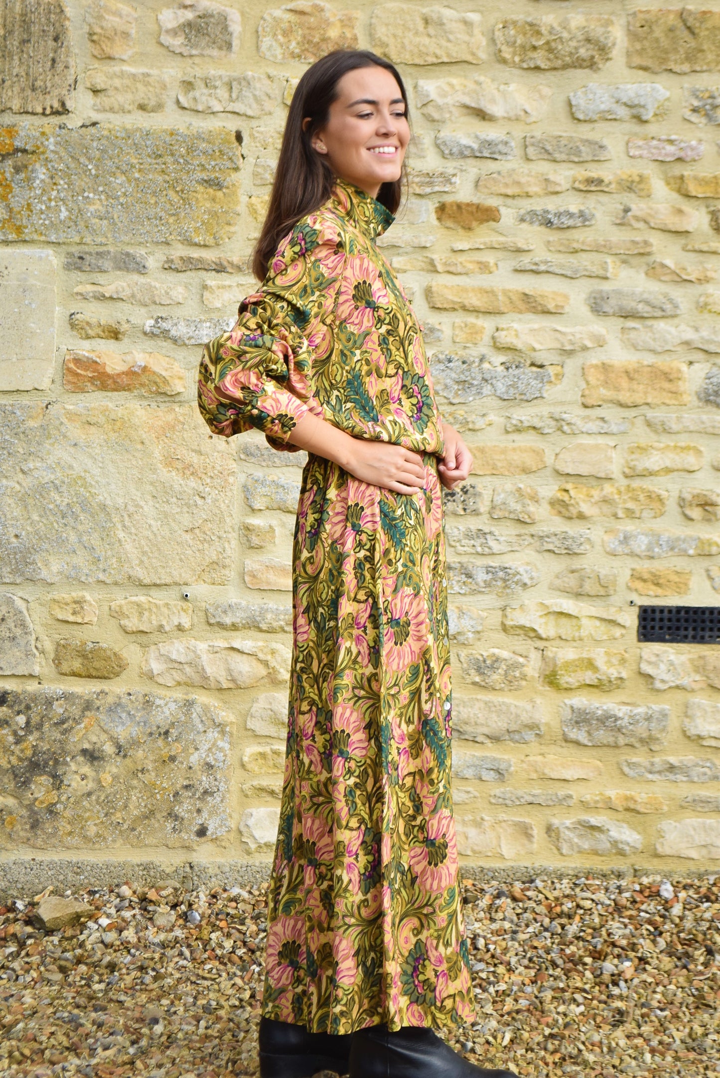 FALDA ANA - FLORES VERDES - PREORDER 9 DICIEMBRE