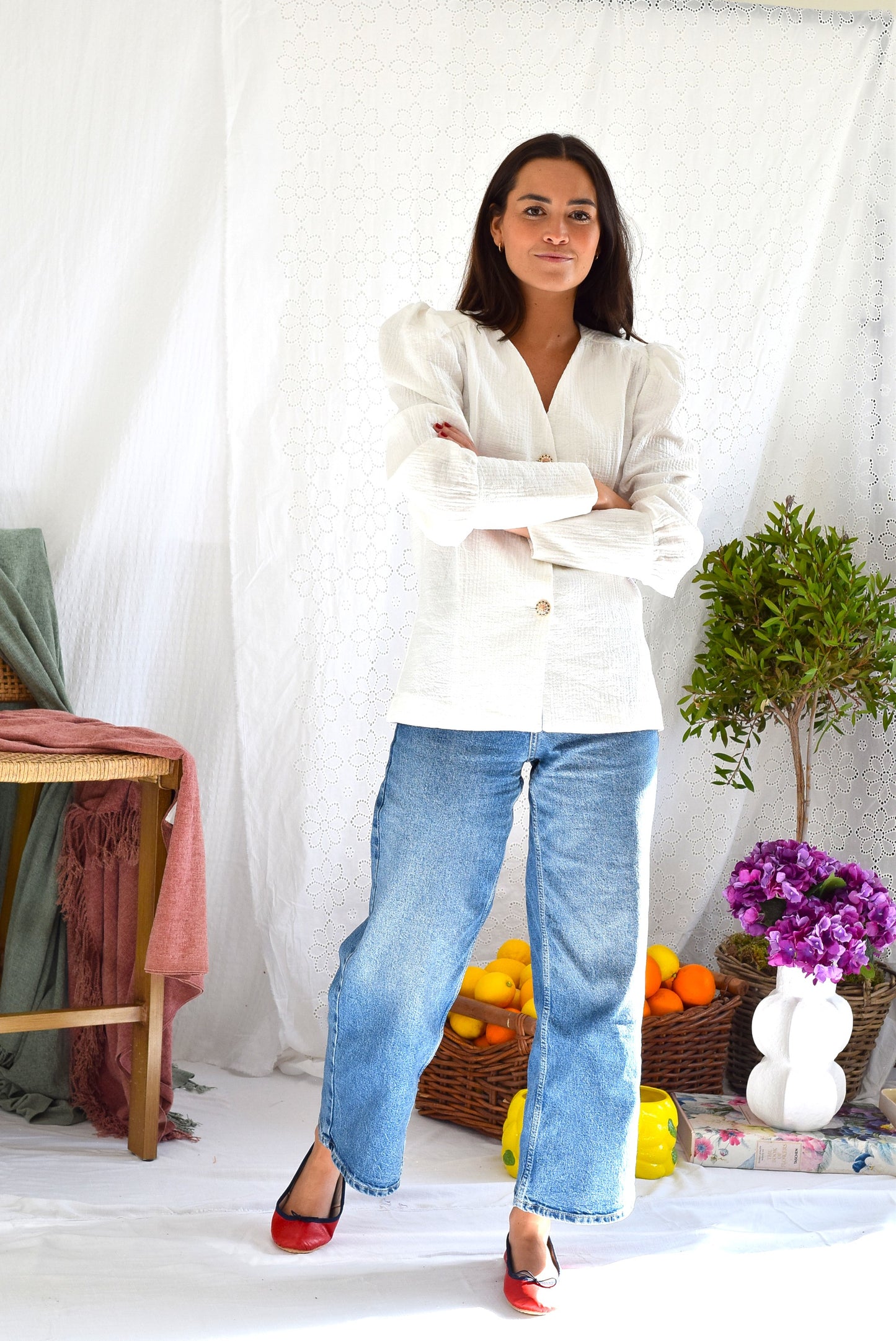 BLUSA FABIOLA - BLANCA - PREORDER 25 FEBRERO