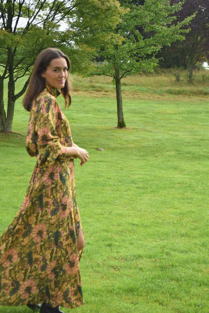 FALDA ANA - FLORES VERDES - PREORDER 9 DICIEMBRE