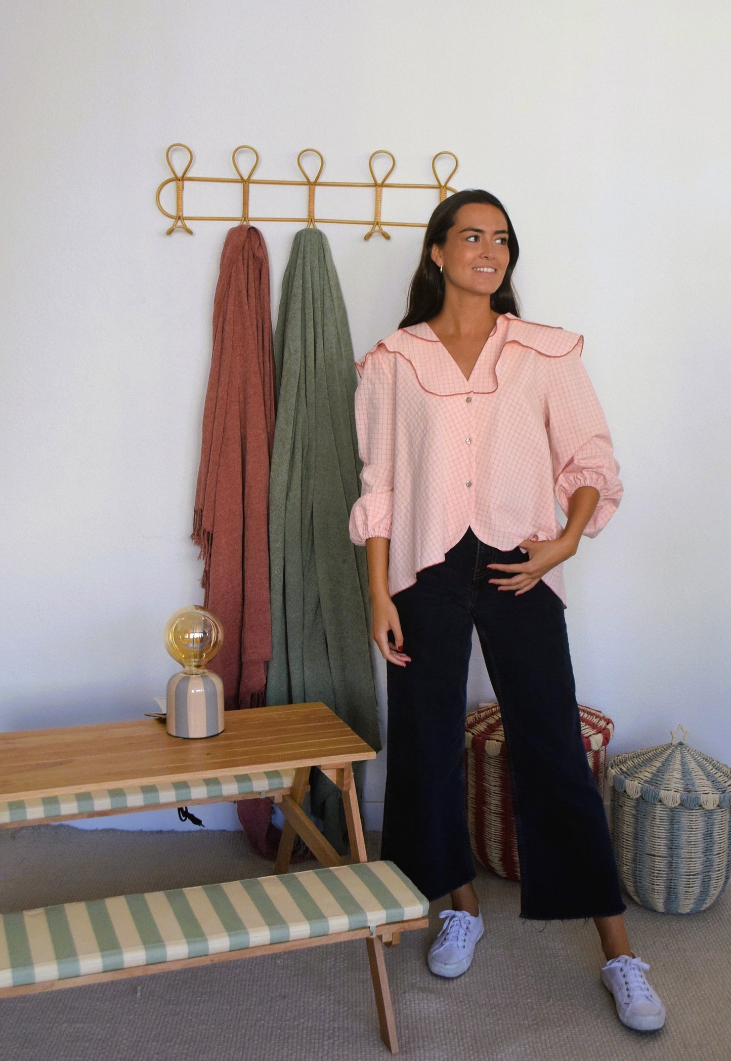 CAMISA MÁXIMA - CUADROS ROSA -