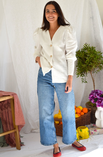 BLUSA FABIOLA - BLANCA - PREORDER 25 FEBRERO