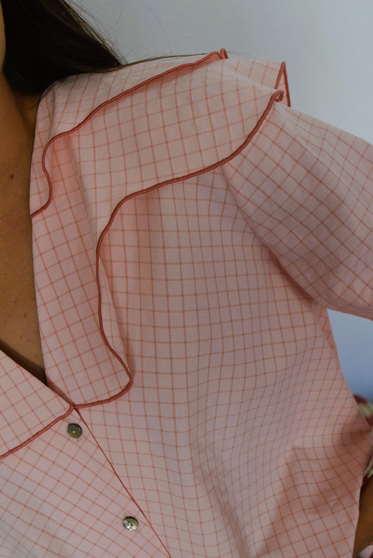 CAMISA MÁXIMA - CUADROS ROSA -