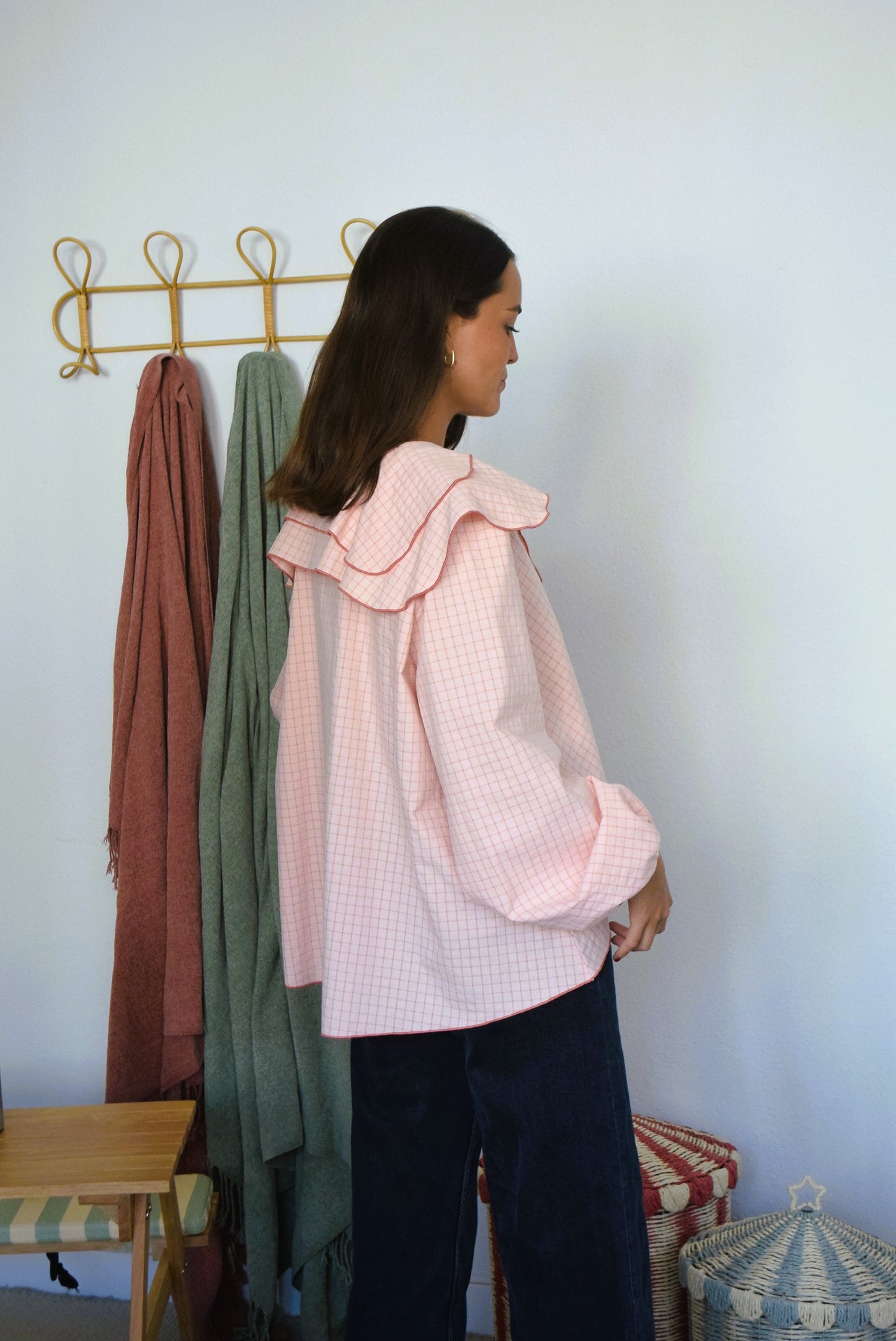 CAMISA MÁXIMA - CUADROS ROSA -