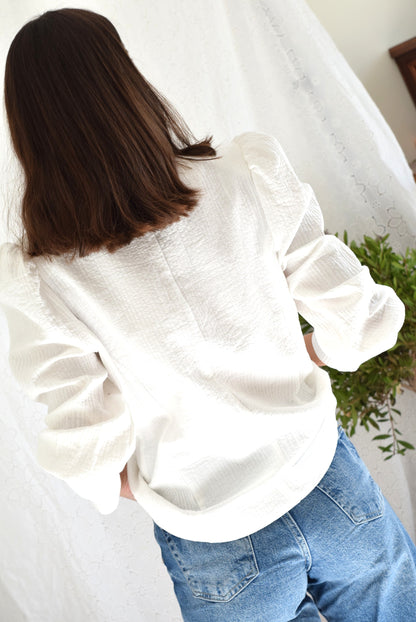 BLUSA FABIOLA - BLANCA - PREORDER 25 FEBRERO