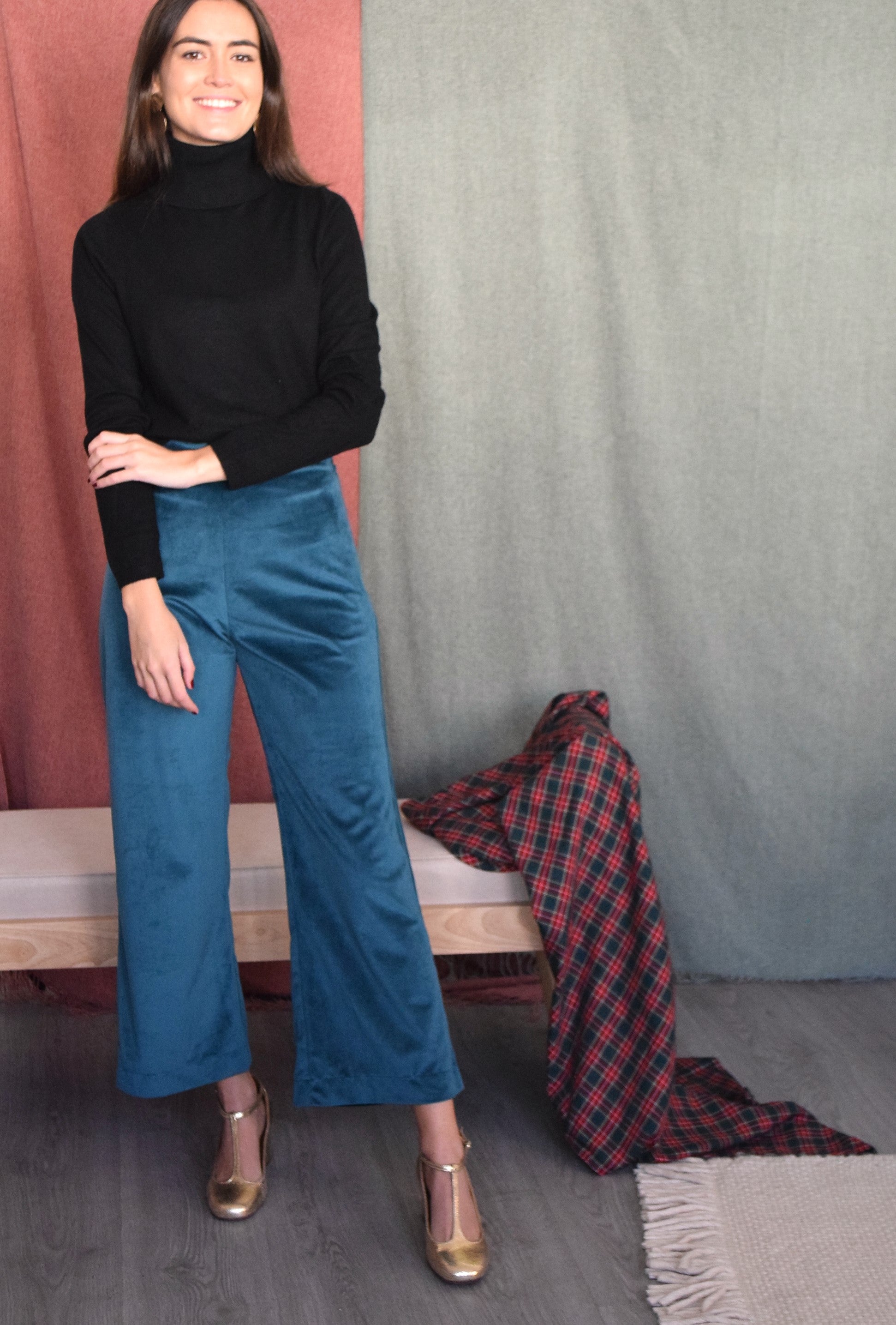 Pantalones terciopelo verde