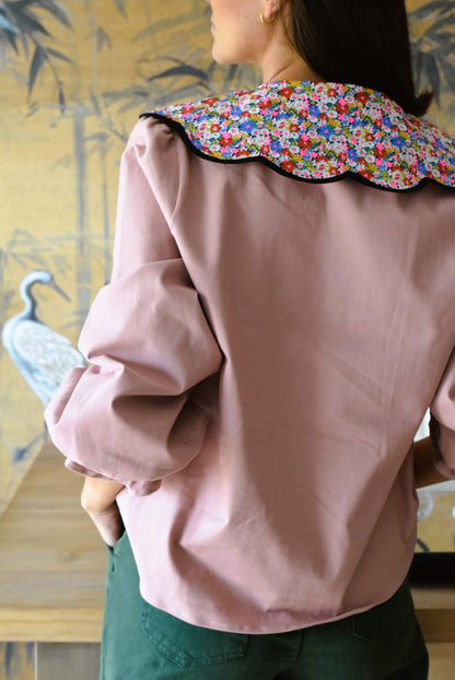 BLUSA VALENTINA - ROSA CON LIBERTY - PREORDER 5 SEPTIEMBRE