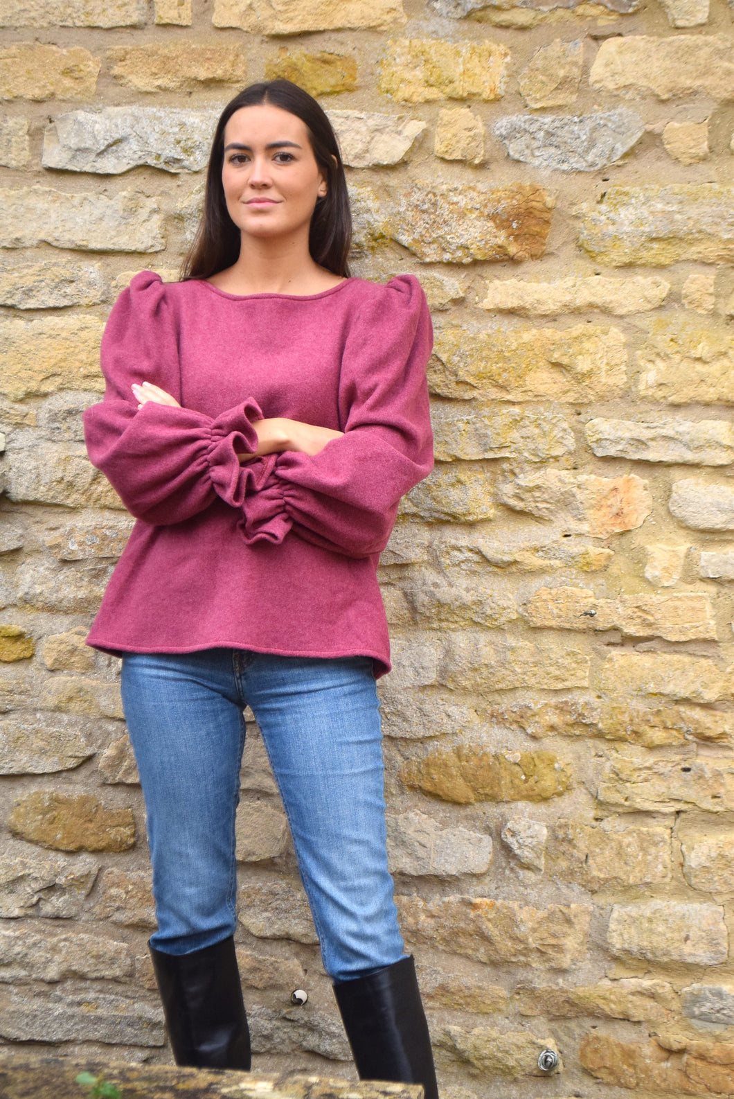 JERSEY FEDERICA - GRANATE -