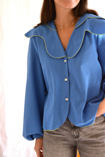 CAMISA MÁXIMA - VICHY AZUL -