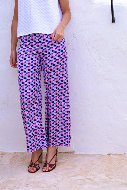 PANTALONES SOL -  AZUL Y ROSA - PREORDER 5 JULIO
