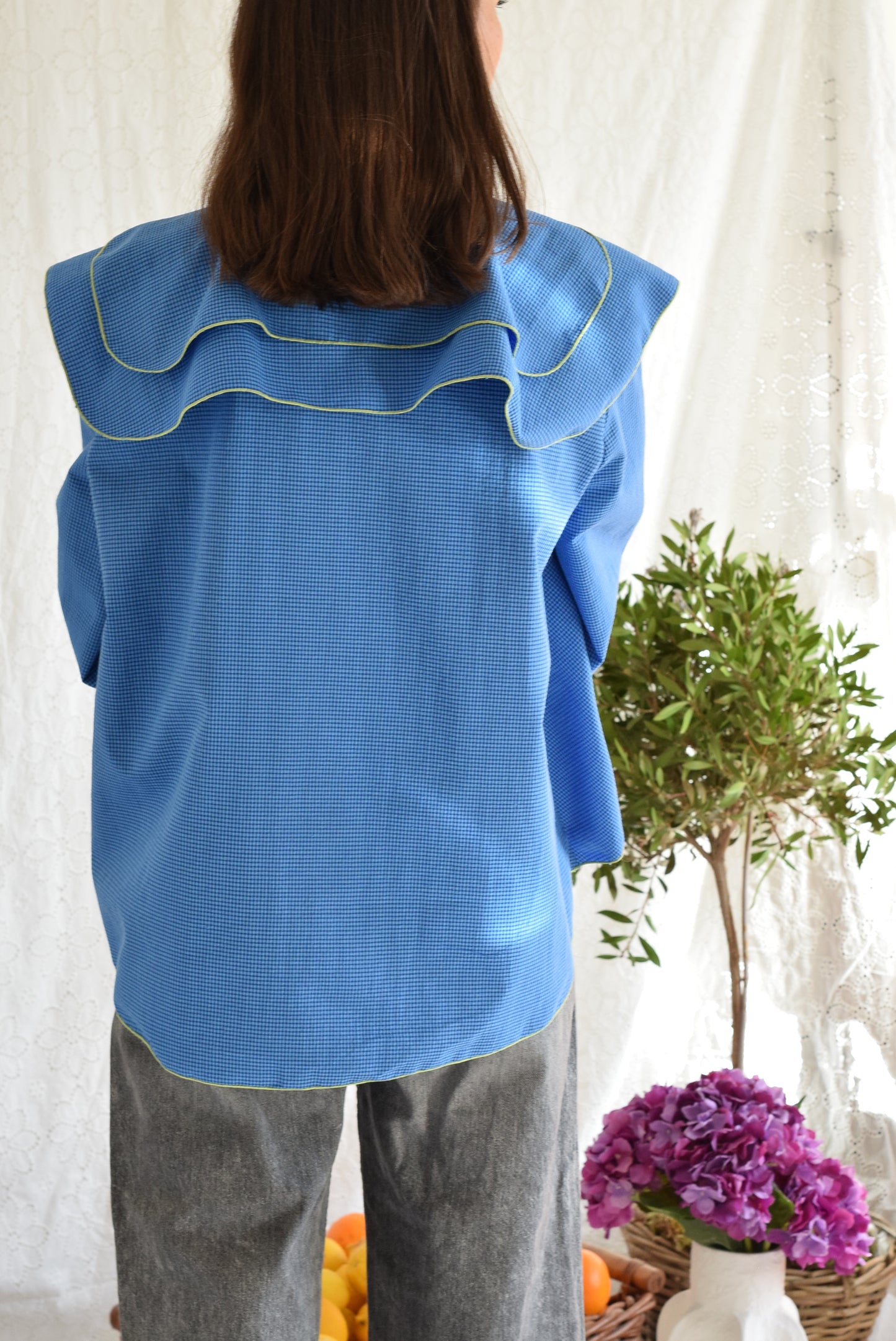 CAMISA MÁXIMA - VICHY AZUL -