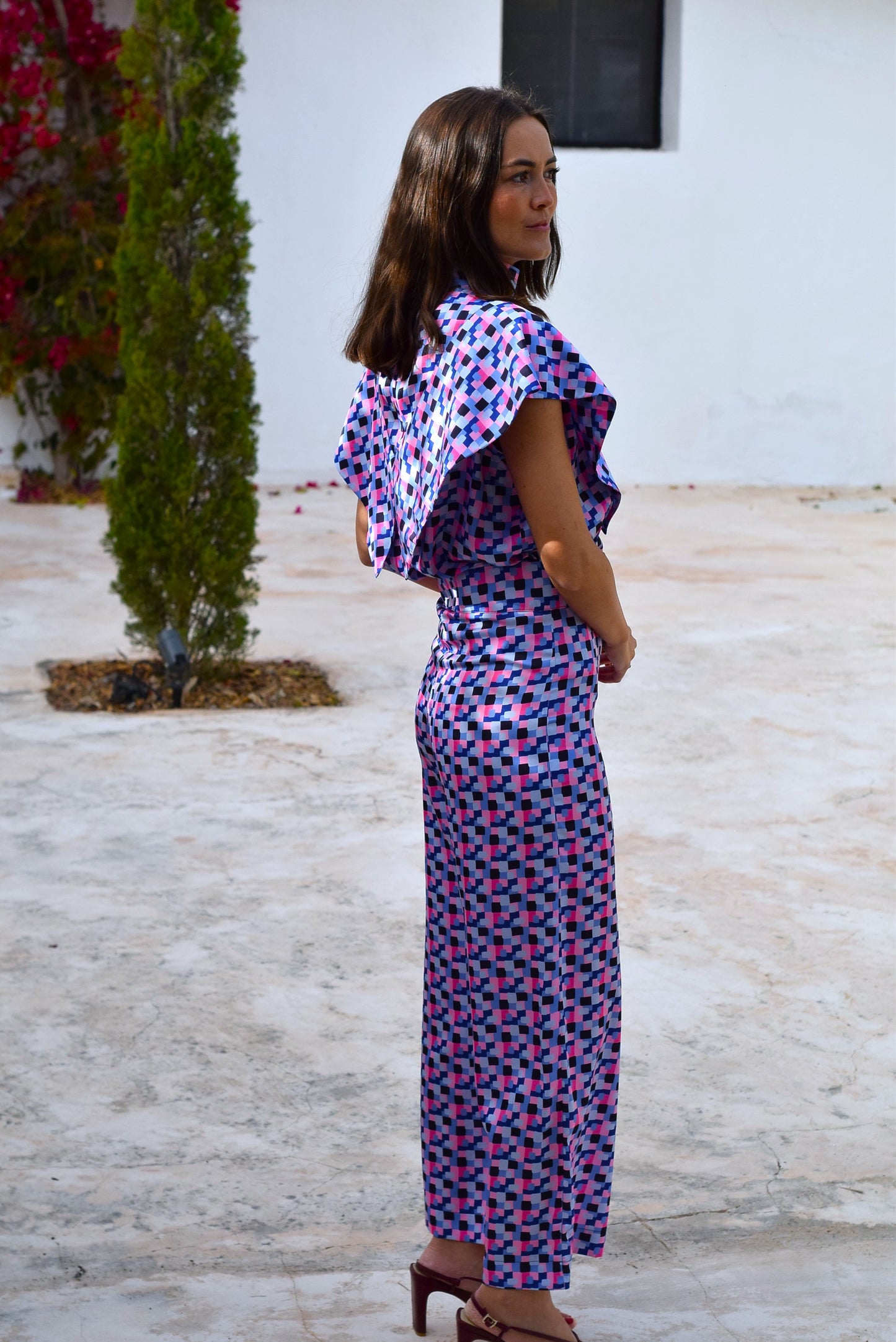 PANTALONES SOL -  AZUL Y ROSA - PREORDER 5 JULIO
