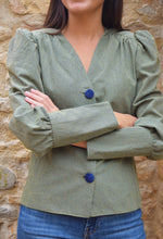 Load image into Gallery viewer, BLUSA FABIOLA - MINIVICHY VERDE Y AZUL -
