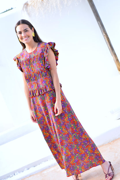 VESTIDO MARCELA - MORADO - PREORDER 22 DE MAYO