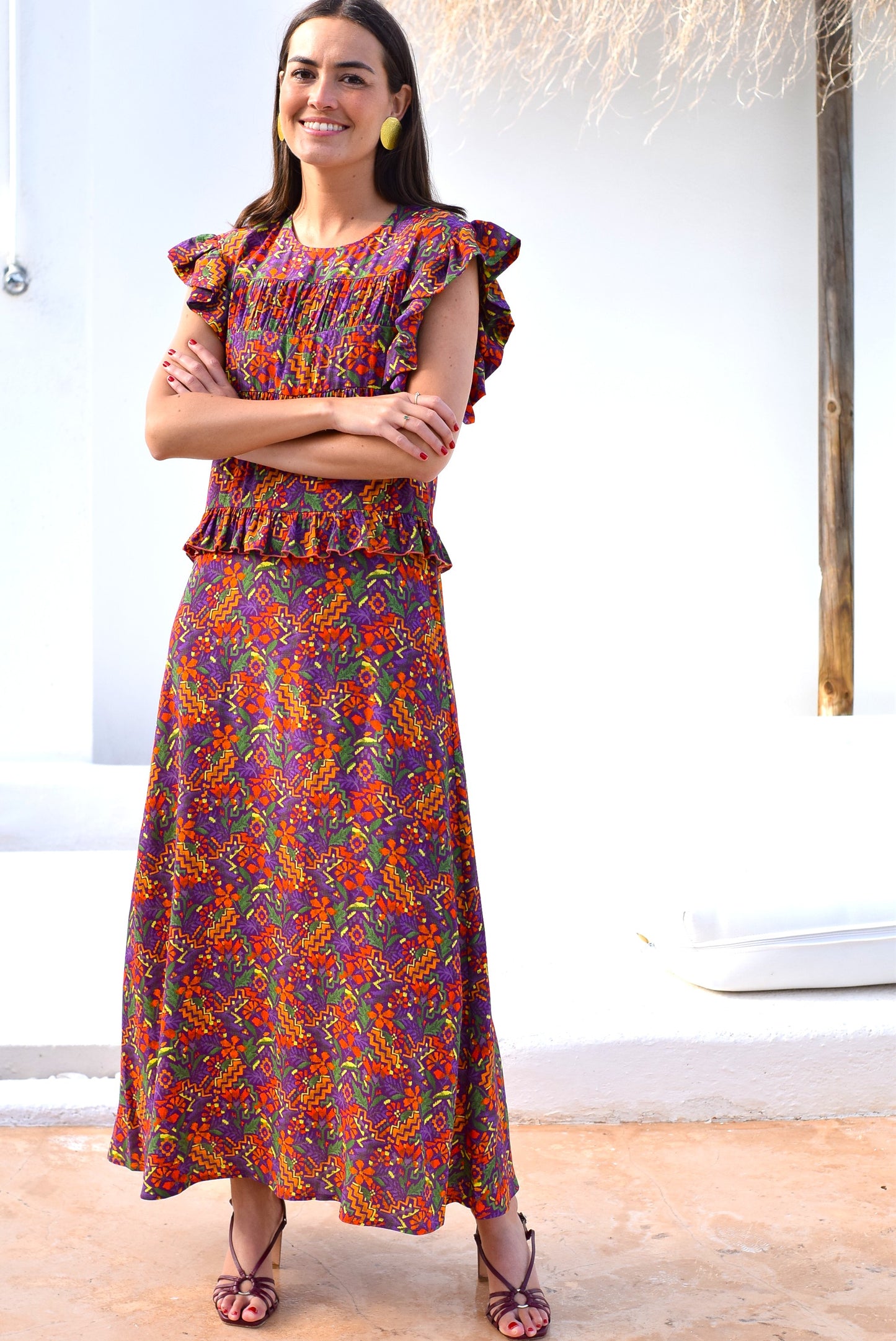 VESTIDO MARCELA - MORADO - PREORDER 22 DE MAYO