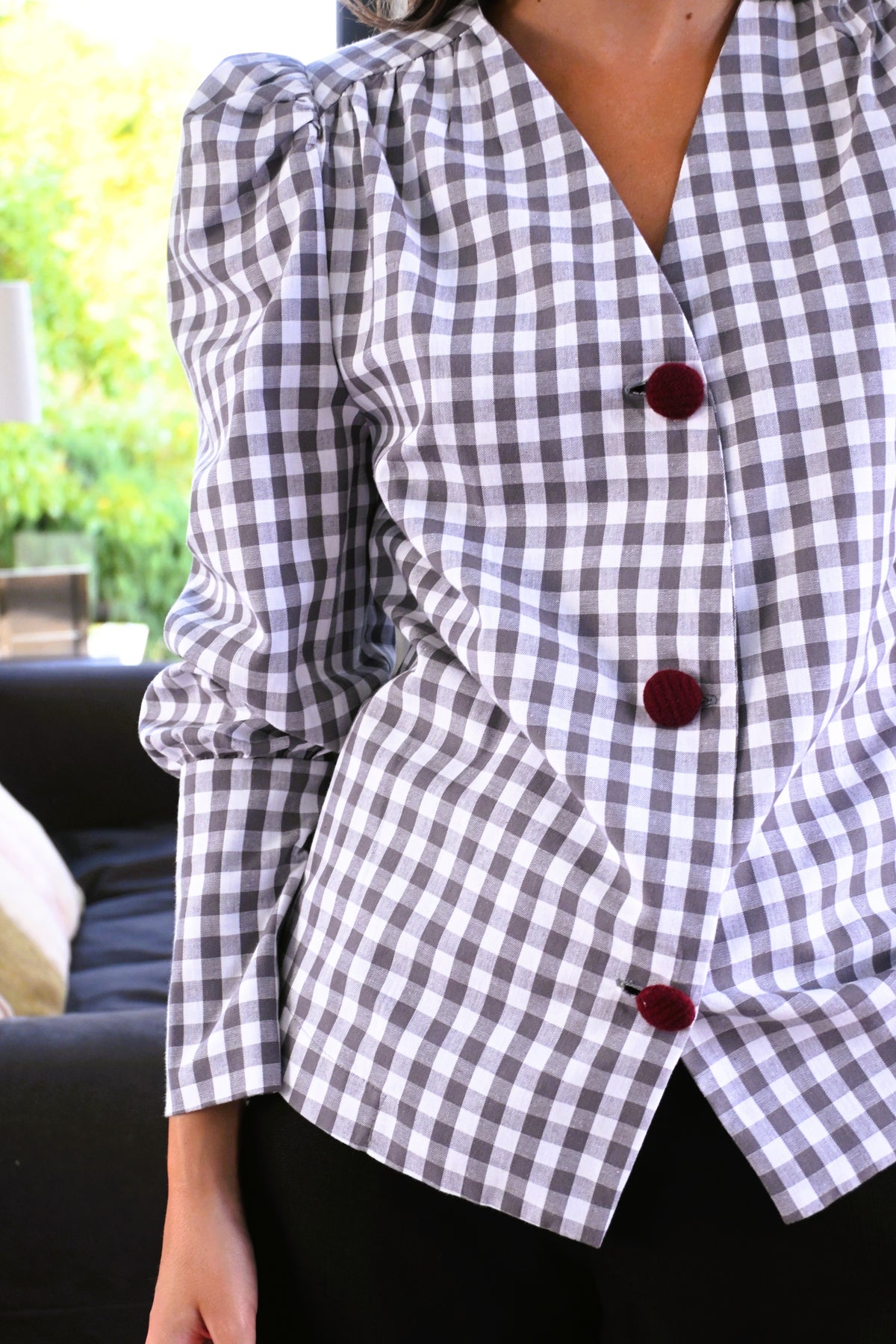 BLUSA FABIOLA - VICHY GRIS