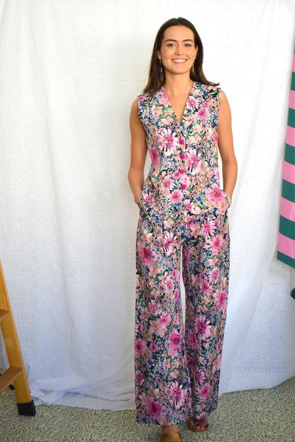 ITZIAR PANTS - FLOWERS -