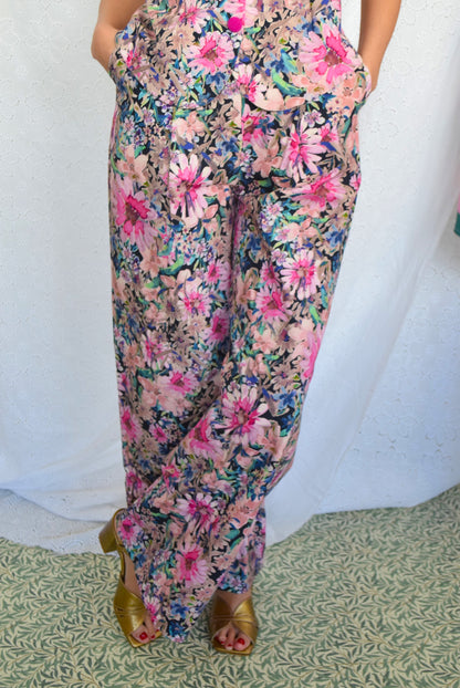 ITZIAR PANTS - FLOWERS -