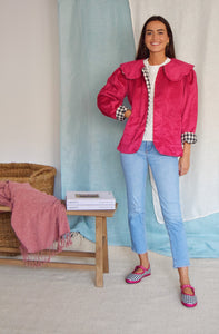 CHAQUETA VALENTINA - ANTE FUCSIA