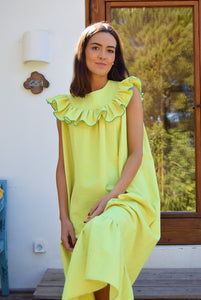  Vestido amarillo minivichy