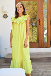  Vestido amarillo minivichy