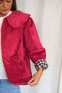 CHAQUETA VALENTINA - ANTE FUCSIA