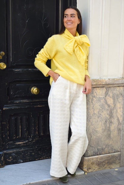 JERSEY LUISA  - MOHAIR AMARILLO -