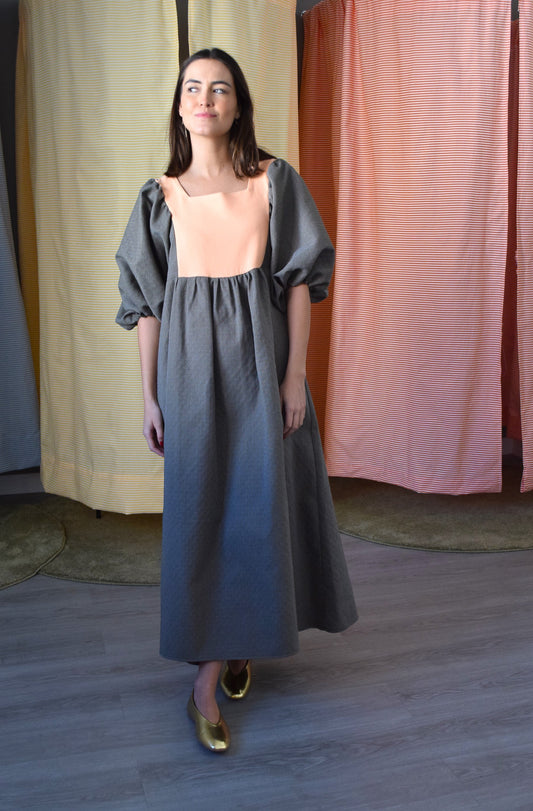 SIMONETA DRESS - GREEN -