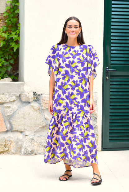 VESTIDO FILIPA - FLOR MORADA
