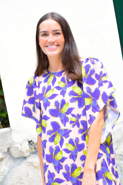 VESTIDO FILIPA - FLOR MORADA
