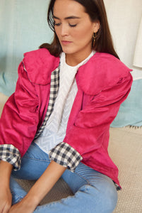 CHAQUETA VALENTINA - ANTE FUCSIA