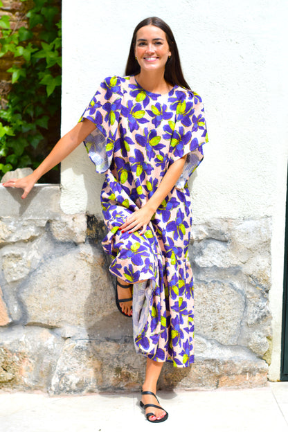 VESTIDO FILIPA - FLOR MORADA