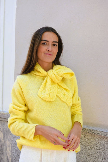 JERSEY LUISA  - MOHAIR AMARILLO -