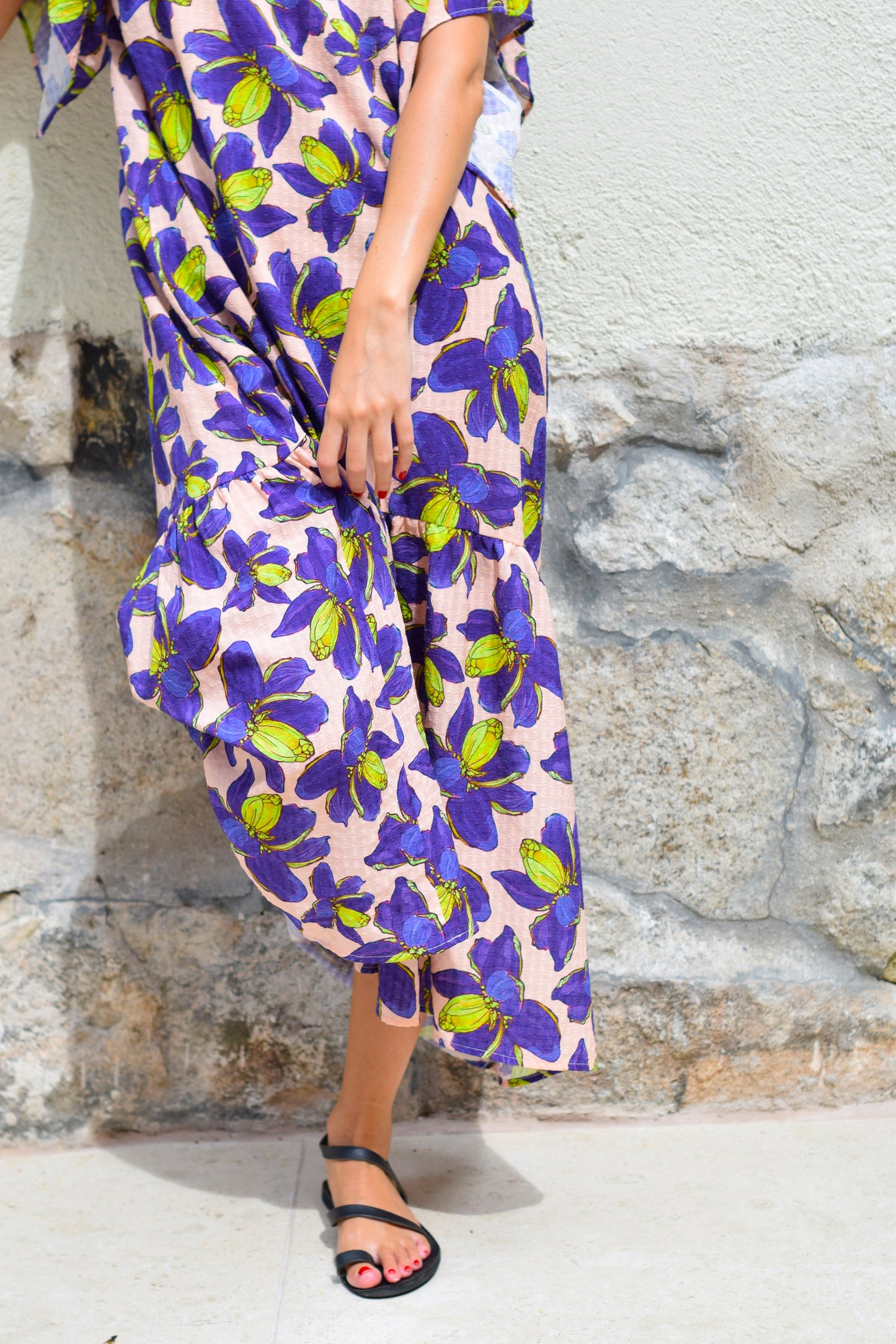 VESTIDO FILIPA - FLOR MORADA