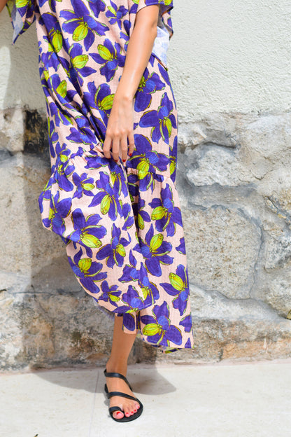 VESTIDO FILIPA - FLOR MORADA