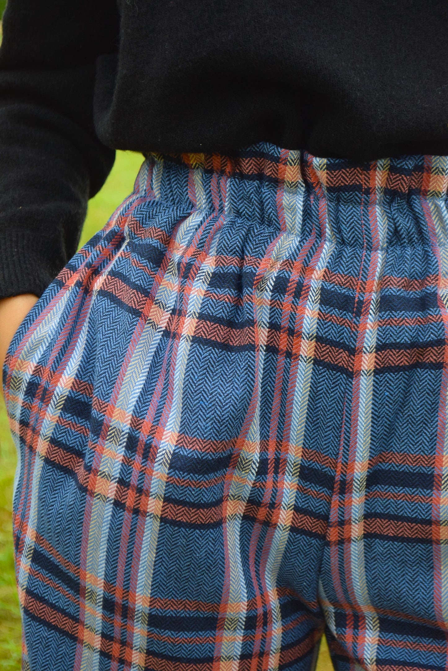PANTALONES LUCÍA - ESCOCÉS AZUL - PREORDER 17 OCTUBRE