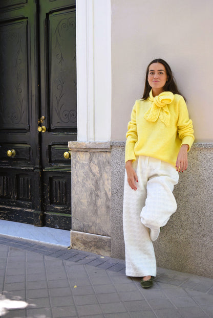 JERSEY LUISA  - MOHAIR AMARILLO -
