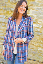 Load image into Gallery viewer, CHAQUETA NONA - ESCOCESA AZUL -
