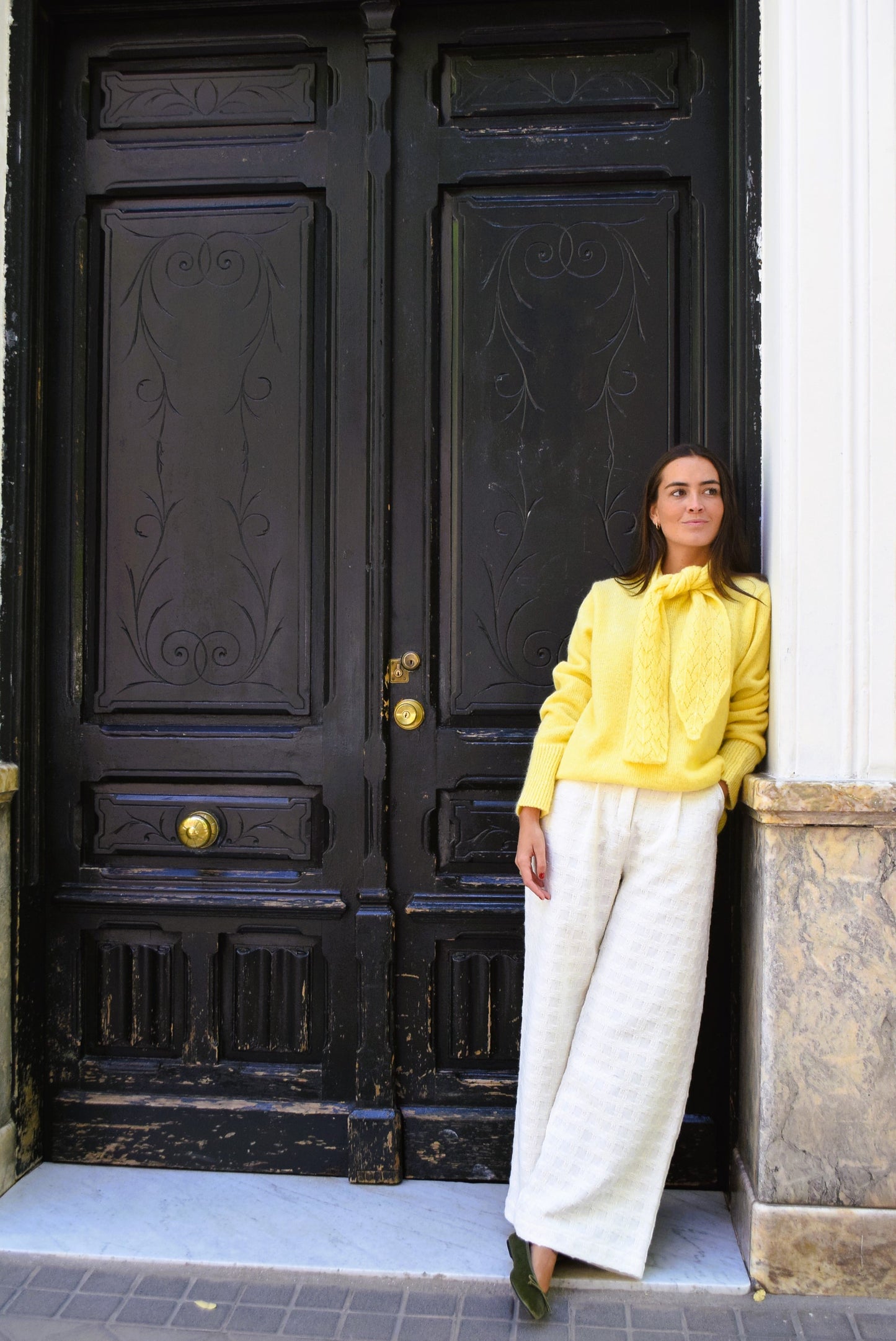 JERSEY LUISA  - MOHAIR AMARILLO -