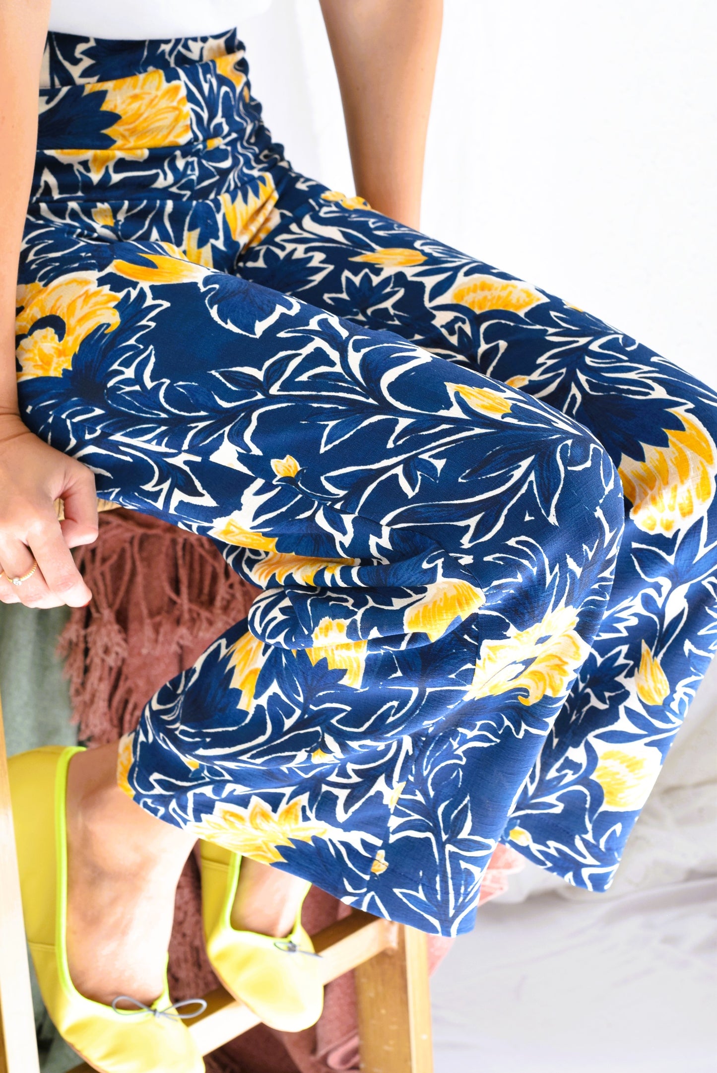 PANTALONES SOL -  AZUL Y AMARILLO