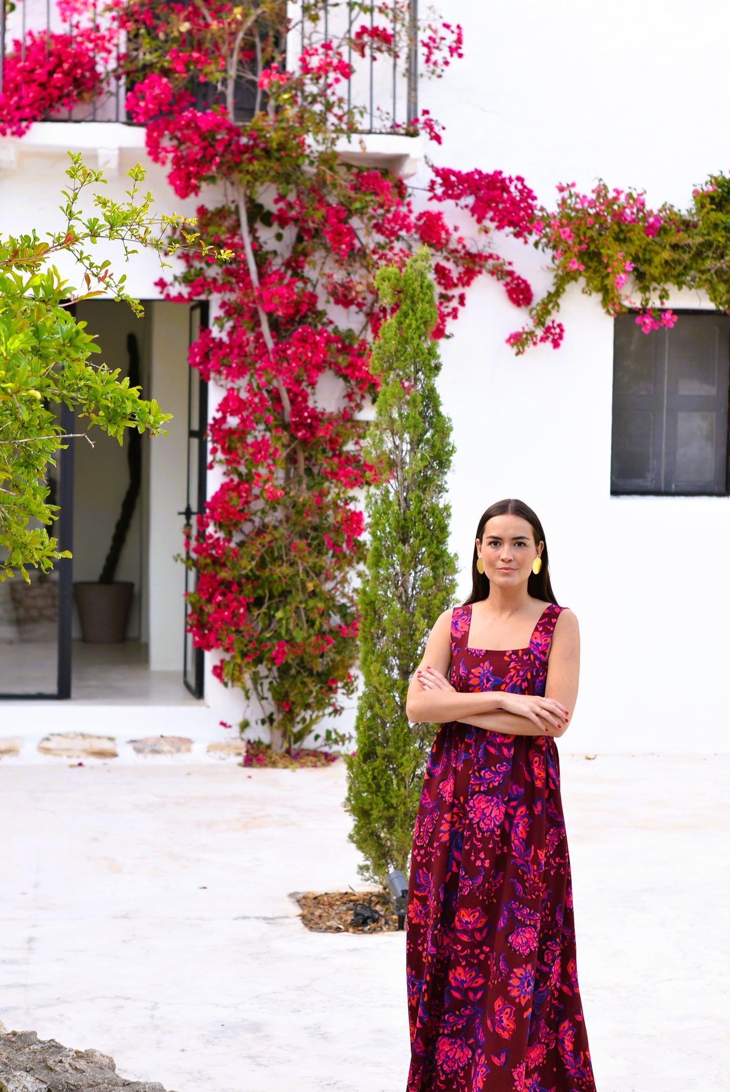 VESTIDO MATILDA - FLOR ROSA