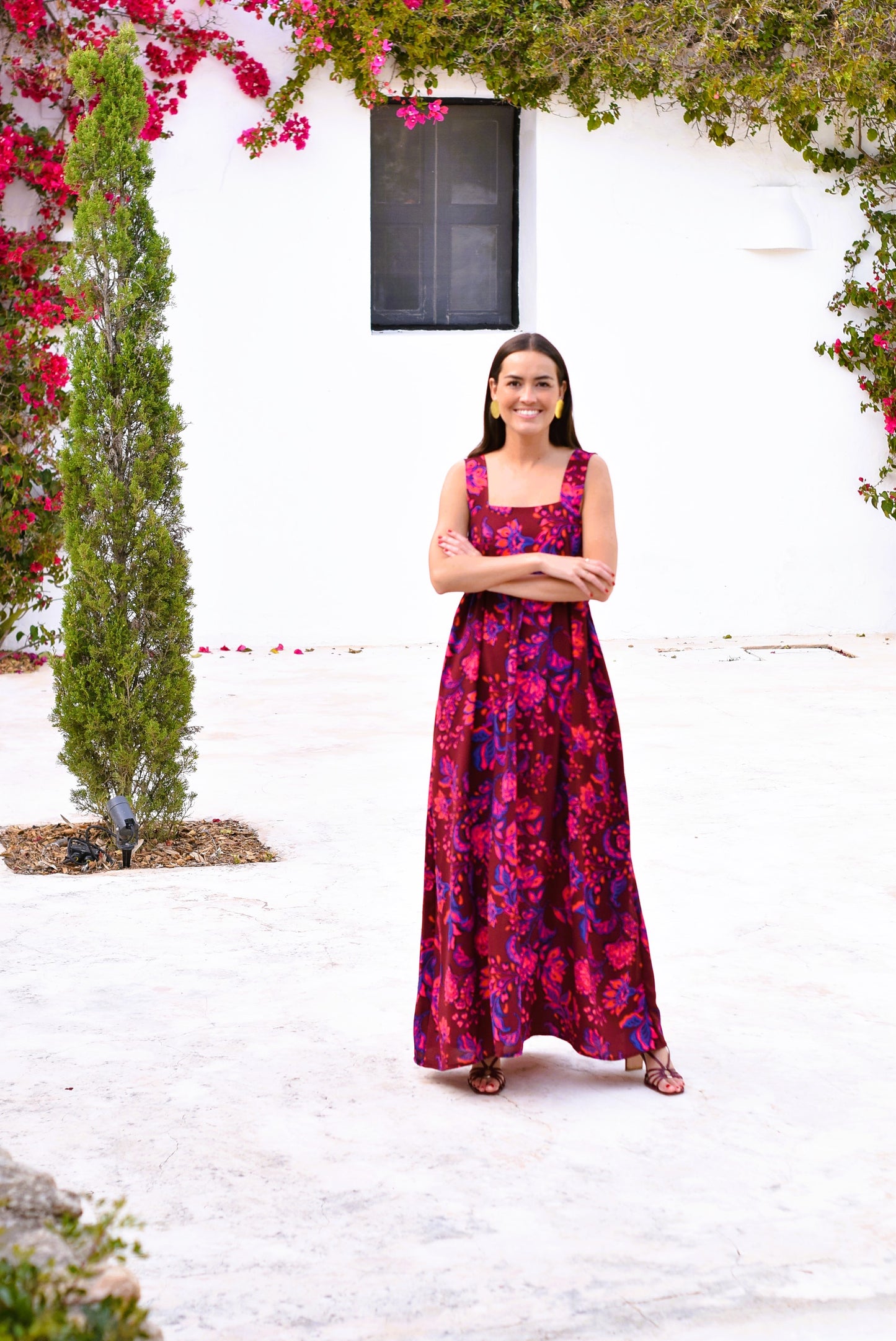 VESTIDO MATILDA - FLOR ROSA