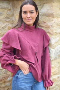 JERSEY FLAVIA - GRANATE -