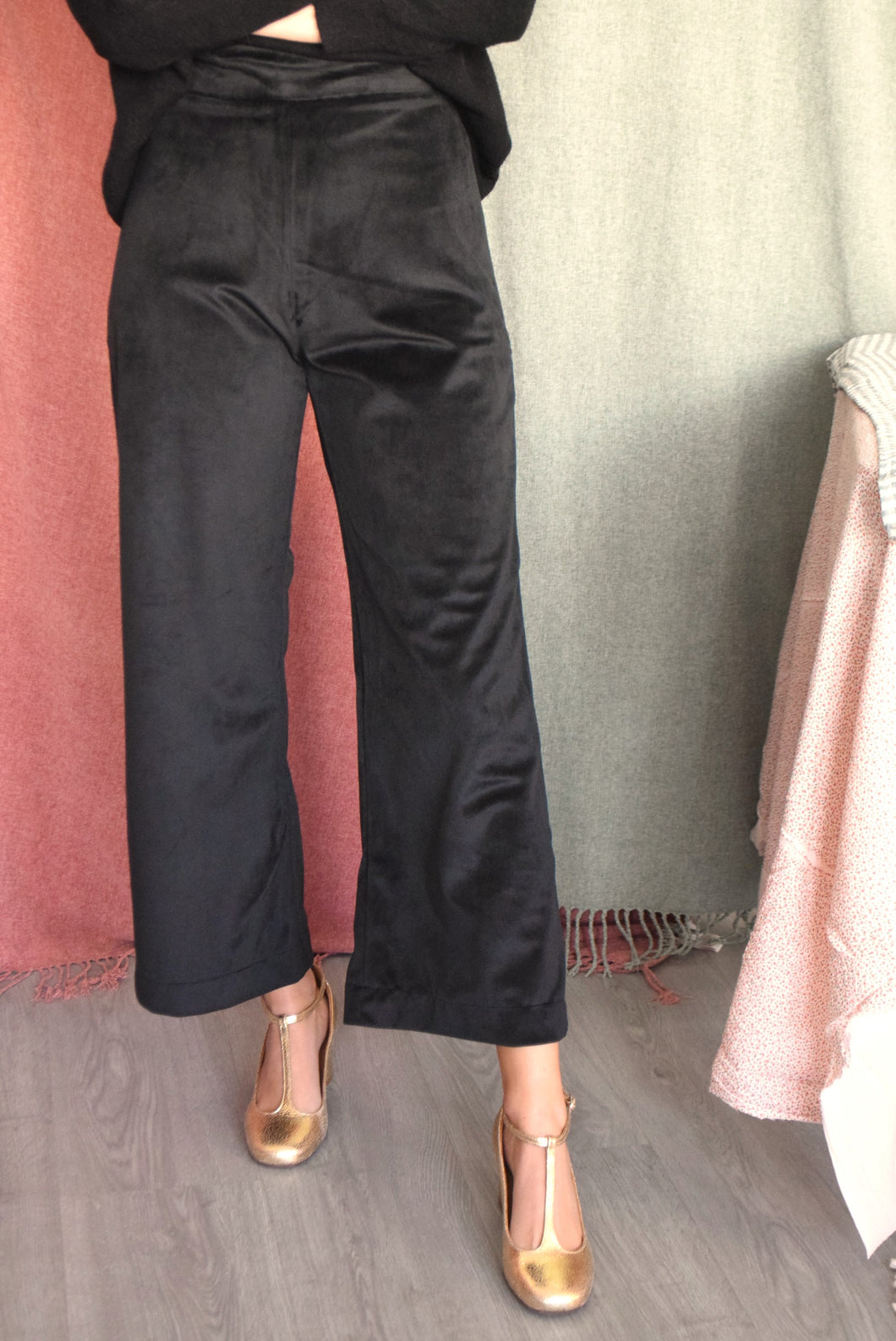 Pantalones terciopelo negro