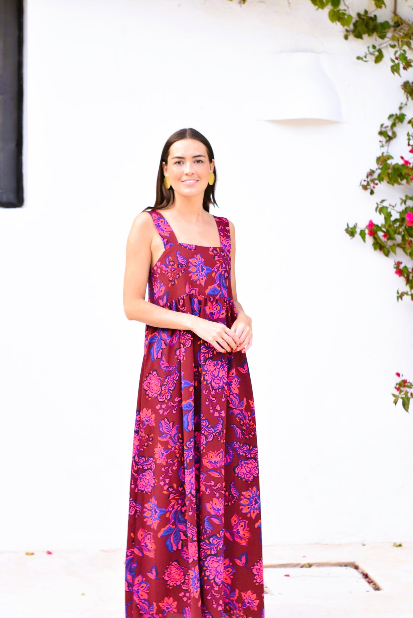 VESTIDO MATILDA - FLOR ROSA